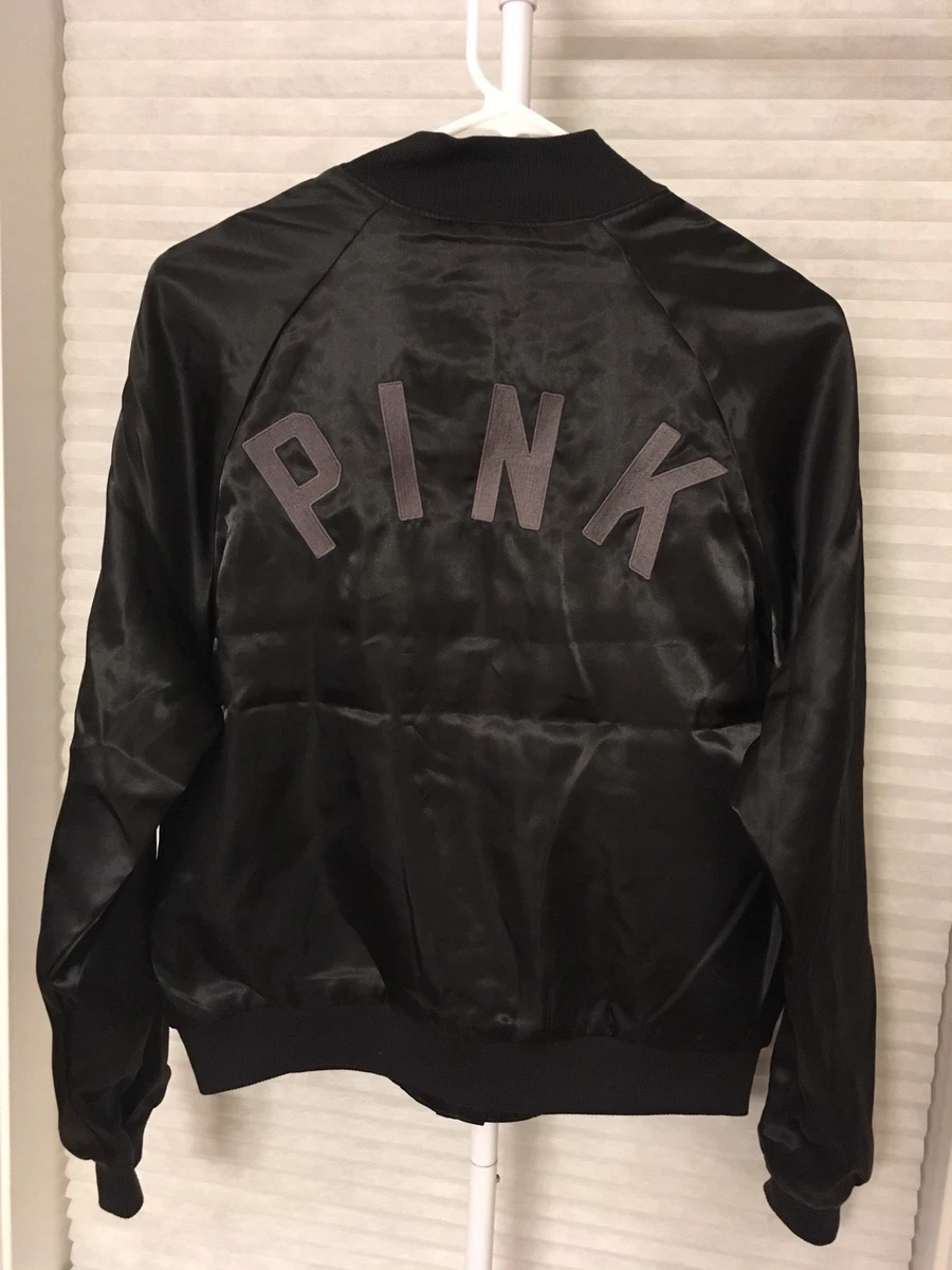 Pink brand bomber clearance jacket