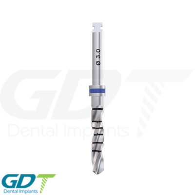 Dental Straight Drill Ø3.0, External Irri gated Im plant Tool Instrument