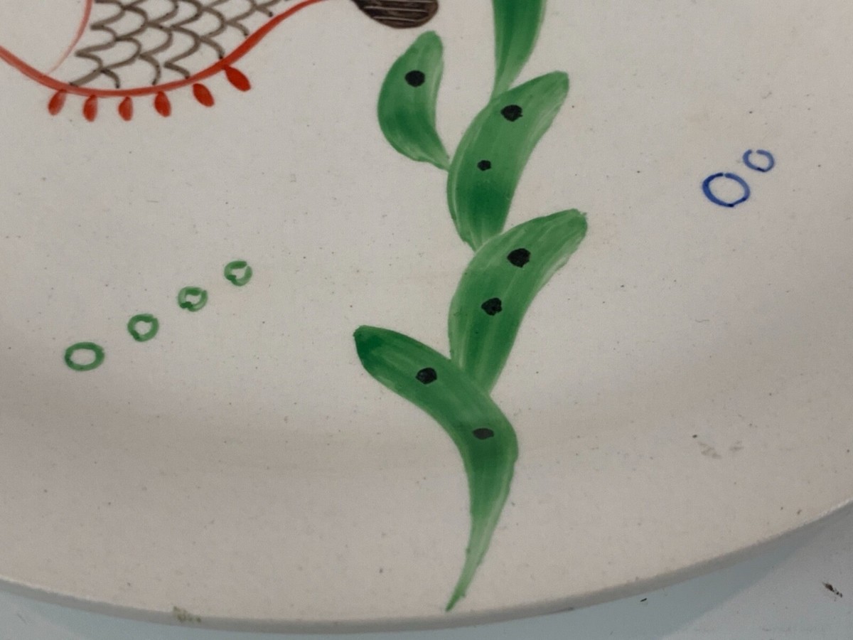 Vtg Gustavsberg Swedish Hand Painted Fish Plate IX “Löja” by Vtg Gustavsberg Swedish Hand Painted Fish Plate IX “Löja” by
