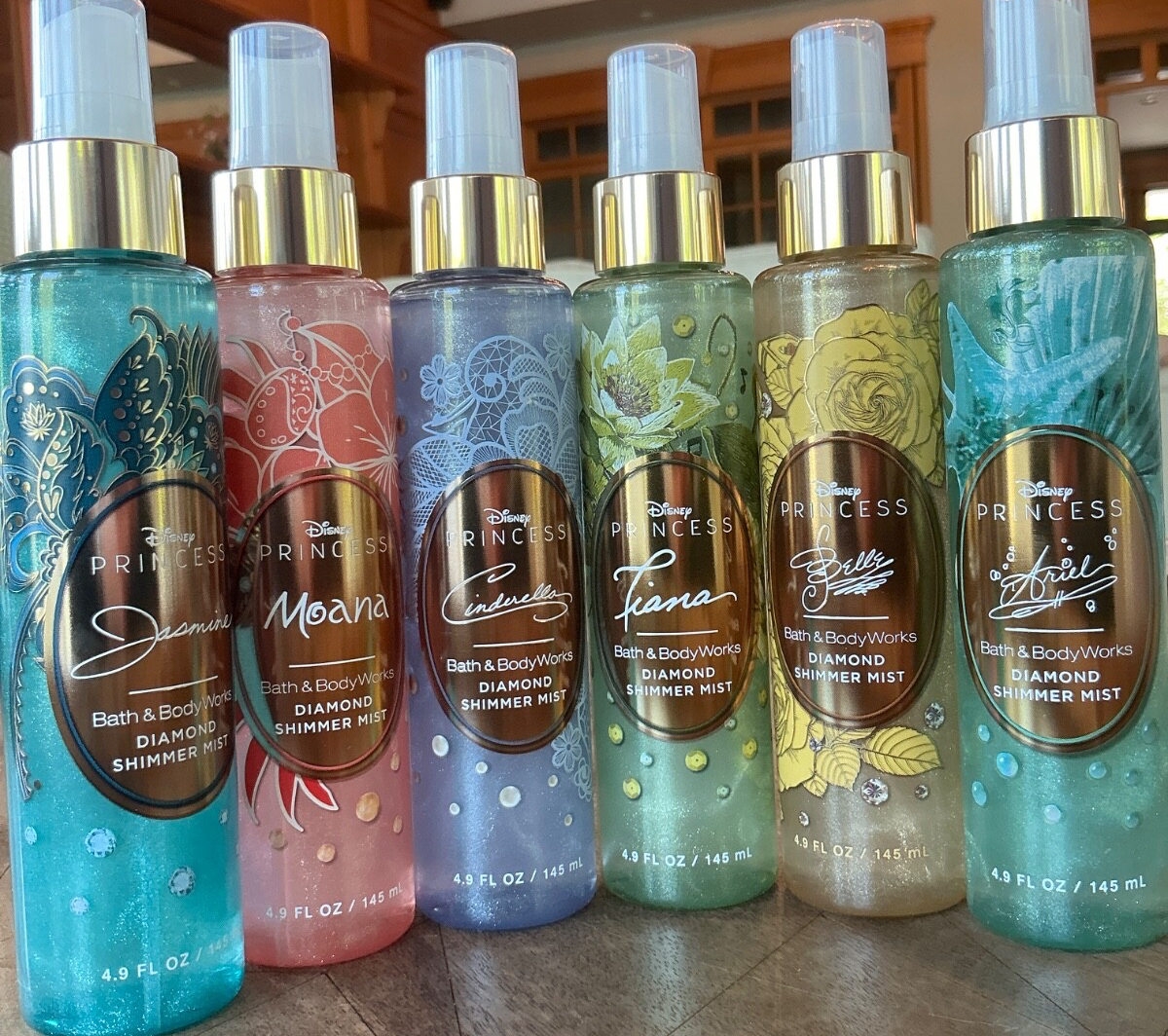 Bath & Body Works プリンセス ボディミスト コンプ 6本 バスアンドボディワークス ディズニープリンセス ボディミスト 6点