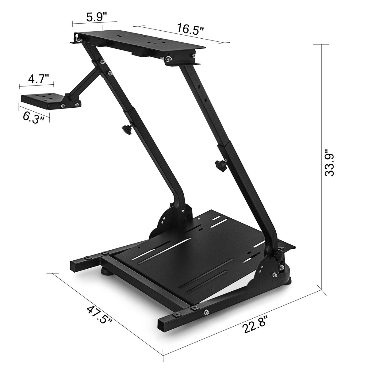 Sim Racing Adjustable Wheel Base Mount Driving Simulator Logitech G29 Racing Wheel Stand – Adjustable Cockpit ...