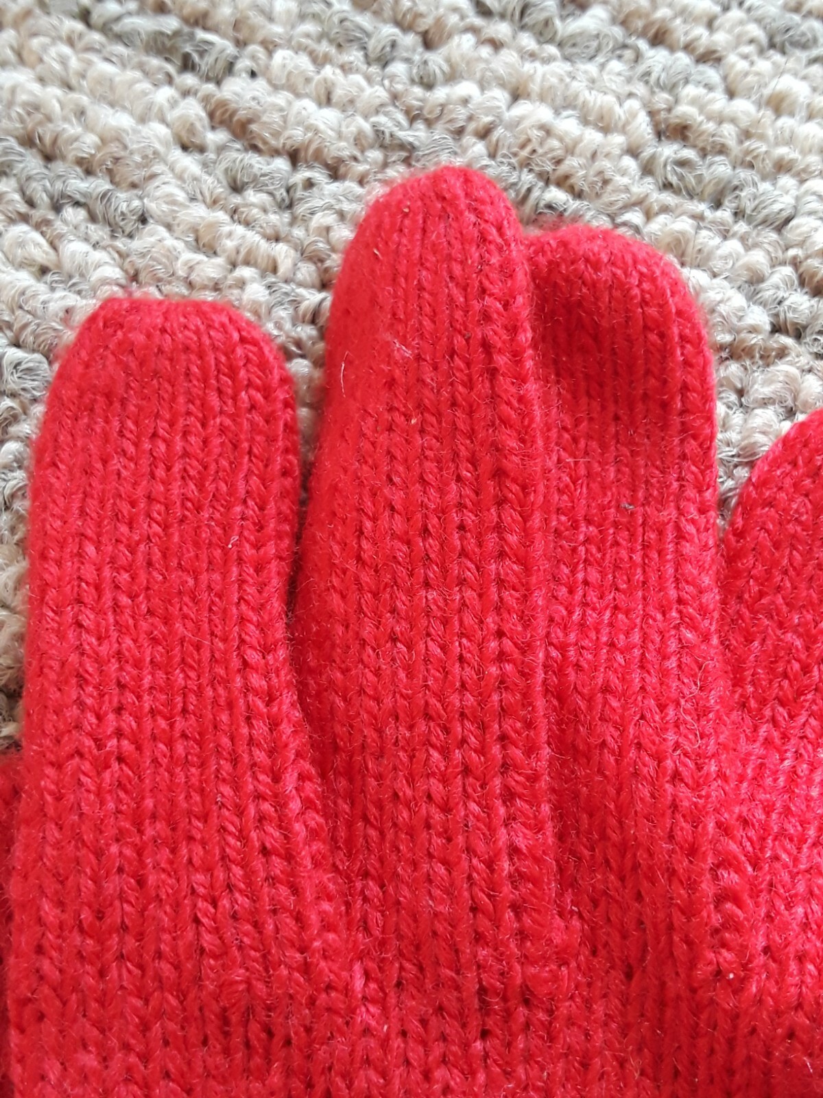 Red Yarn Gloves Small NWOT eBay