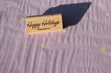 Stampin' Up Happy Holidays Rubber Stamp, 2006 FREE SHIPPING 