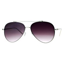 Super Flat Lens Pilot Sunglasses New Hipster Fashion Thin Metal Rim