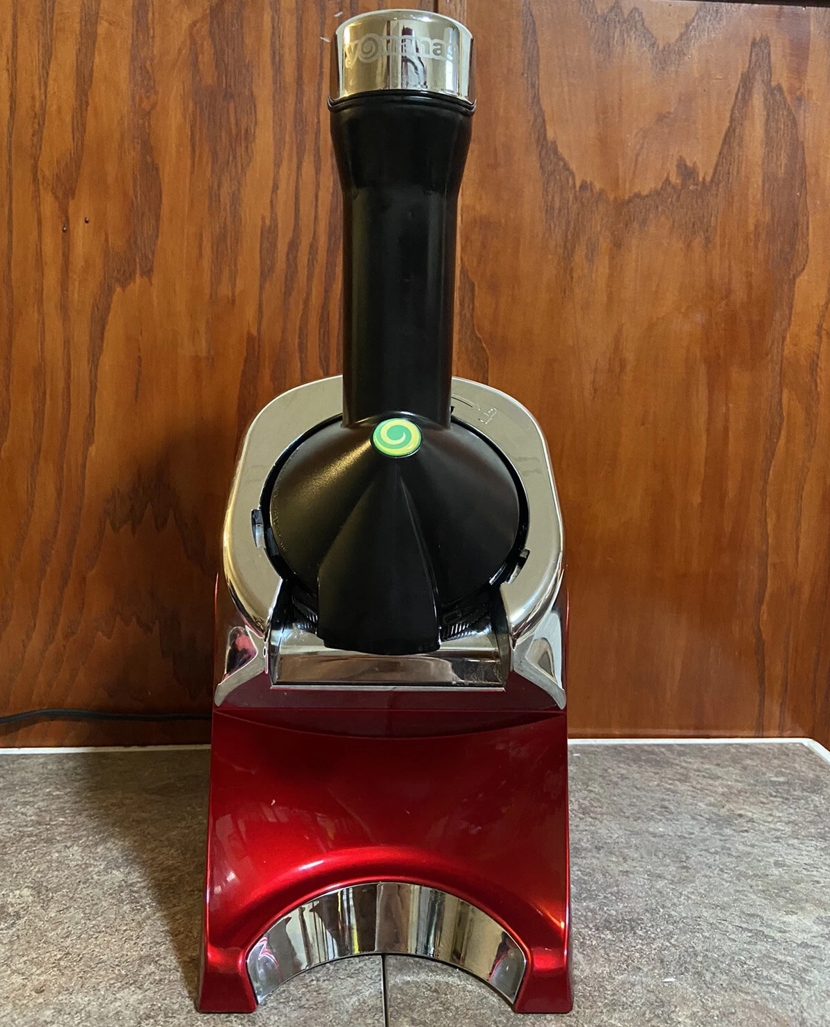 Dole Yonanas Rare Red model Ice Cream Frozen Yogurt Healthy Fruit Treat Maker