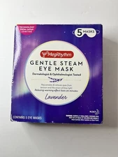 MegRhythm Gentle Steam Eye Mask Lavender Relaxing Warming 5 Masks New