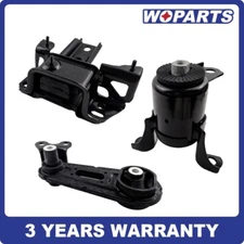 3PCS Engine Motor AND AUTO Trans Mount Set Fit For 2011-2014 Mazda 2 1.5L
