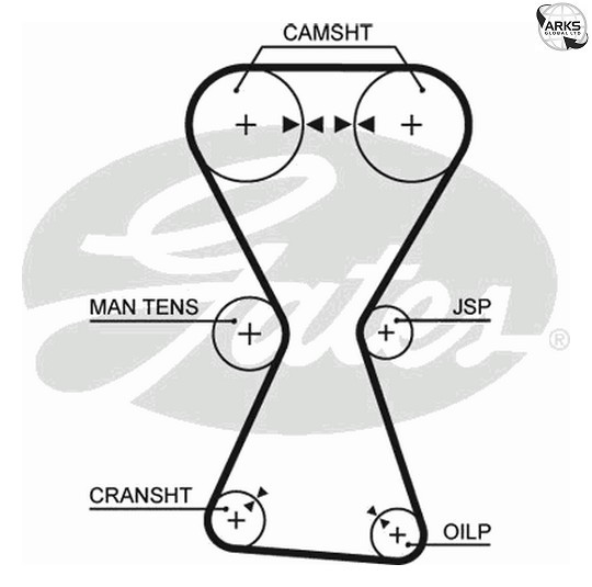 Timing Belt fits MITSUBISHI SANTAMO 2.0 99 to 04 Gates 1145A038 MD110029 Quality - Image 28