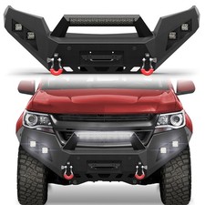 Steel Front Bumper For 2015-2022 Chevy Colorado Wwinch Plate Led Lights D-rings