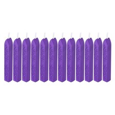 Wax Seal Sticks, 12pcs Sealing Wax Sticks Sealer for Stamp Seals, Dark Purple