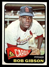 1965 Topps #320 Bob Gibson St. Louis Cardinals HOF NO RESERVE! EX-EXMINT