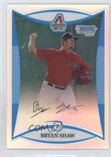 2008 Bowman Draft Prospects Chrome Refractor Bryan Shaw #BDPP44 0a7