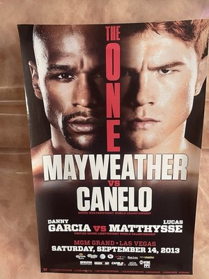 Floyd Mayweather Jr vs Saul Canelo Alvarez The One Championship Boxing Poster