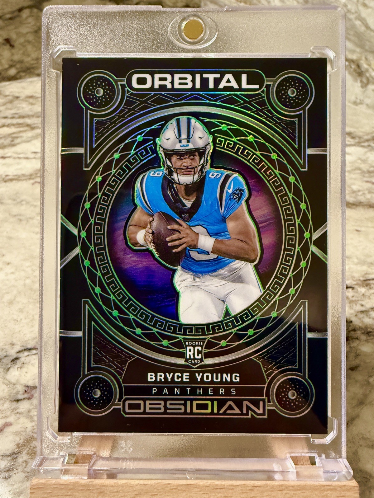 2023 Obsidian Bryce Young Orbital Green Etch /35 RC Panthers 📈