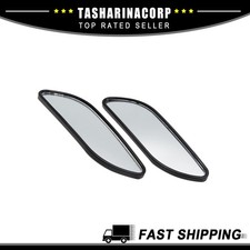 Piece Of 2 Up Down Adjustable Convex Wide Angle Rear View Side Blind Spot Mirror