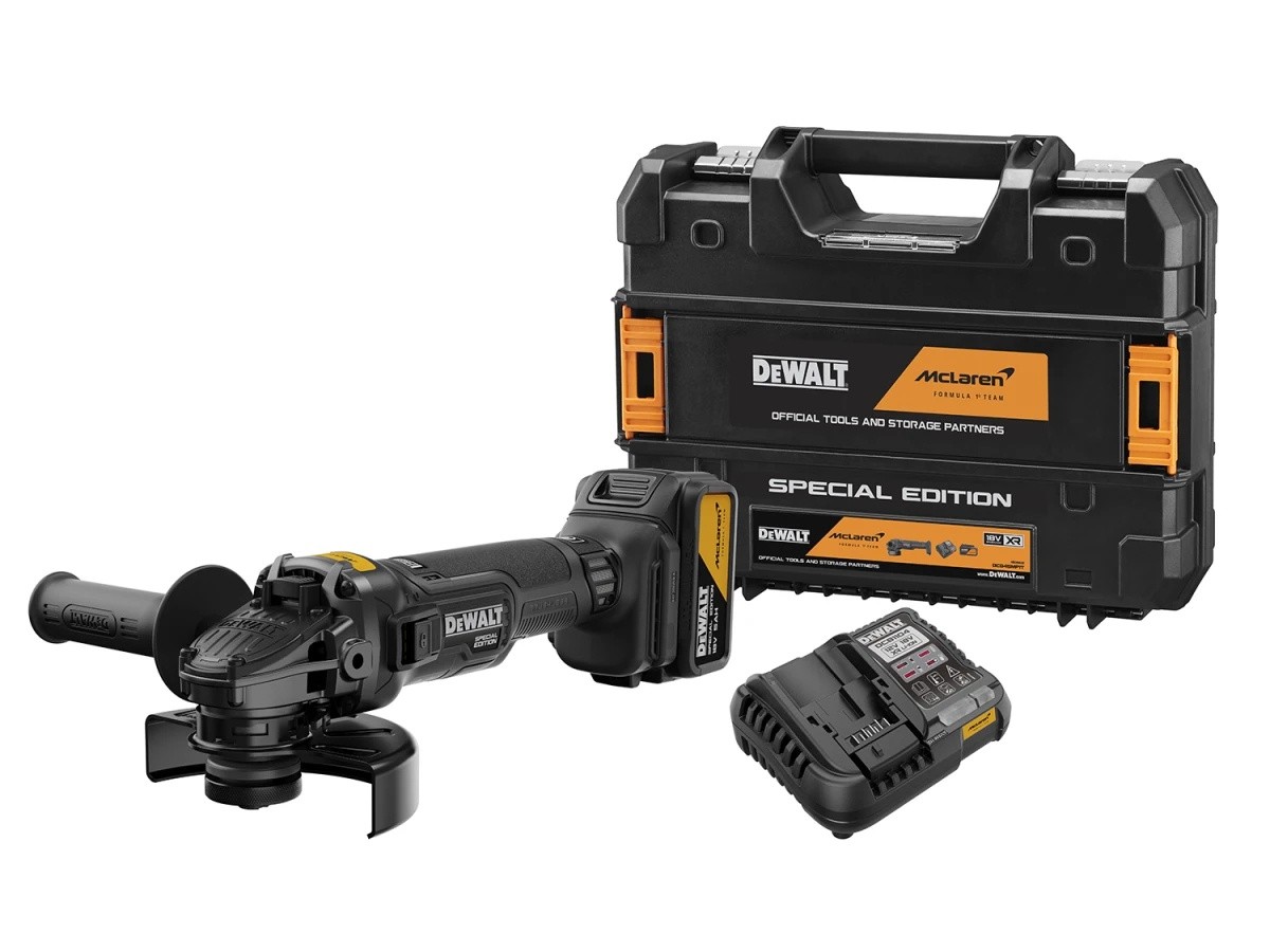 Dewalt x McLaren F1 DCG45MP1T 18v 115mm Angle Grinder Kit 1 x 5.0Ah