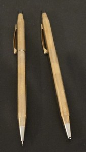 Vtg Cross Classic Century 10K Gold Filled Ballpoint Pen/ Pencil Set 
