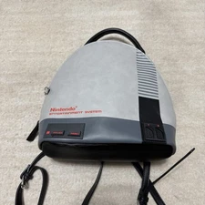 NES Mini Backpack Nintendo Entertainment System Console Bioworld Gray Bag NEW