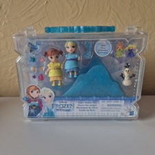 HASBRO DISNEY FROZEN LITTLE KINGDOM SNOW SISTERS SET ANNA ELSA OLAF RARE DOLL