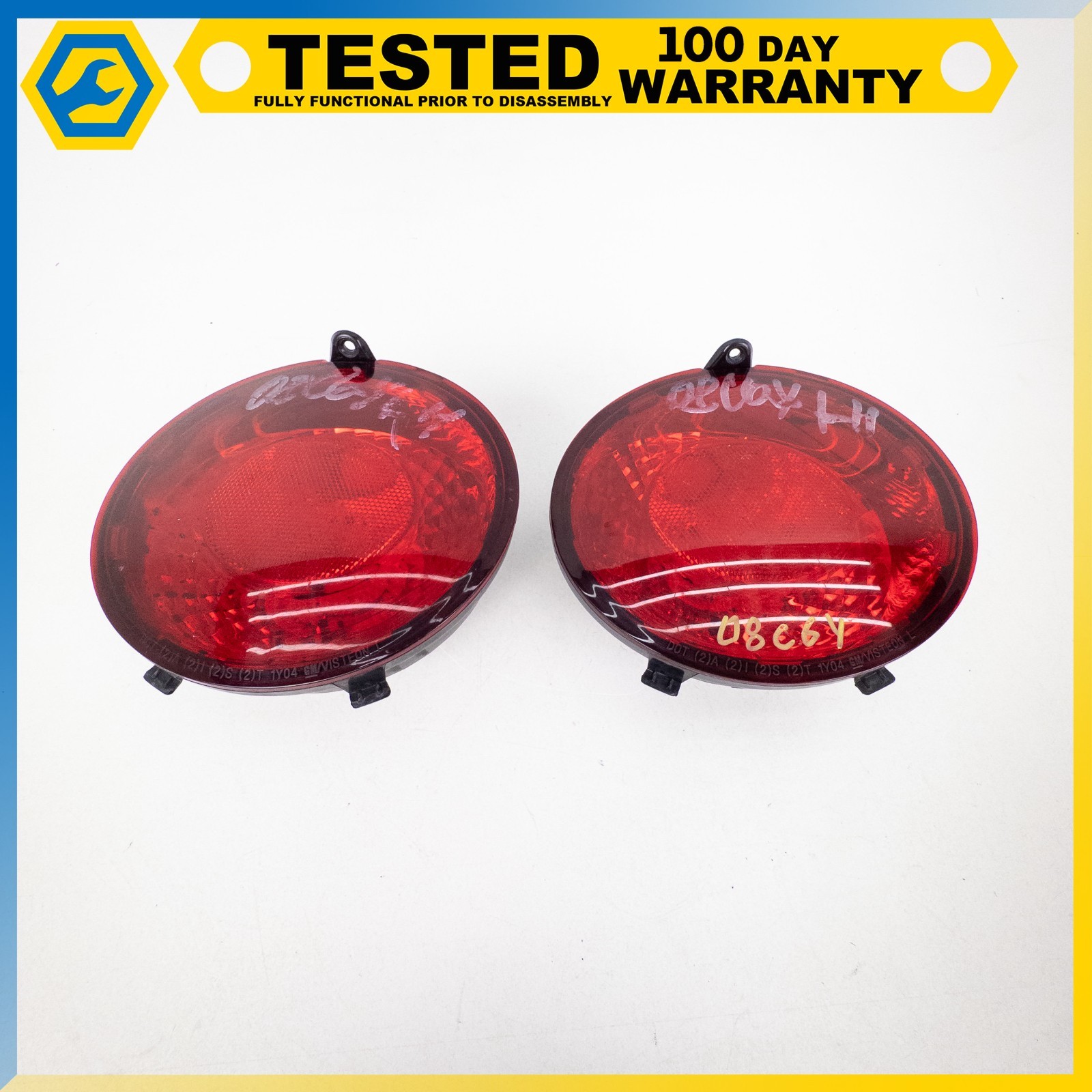 05-13 CHEVROLET CORVETTE C6 REAR LEFT RIGHT INNER OUTER TAIL LIGHT ASSEMBLY OEM