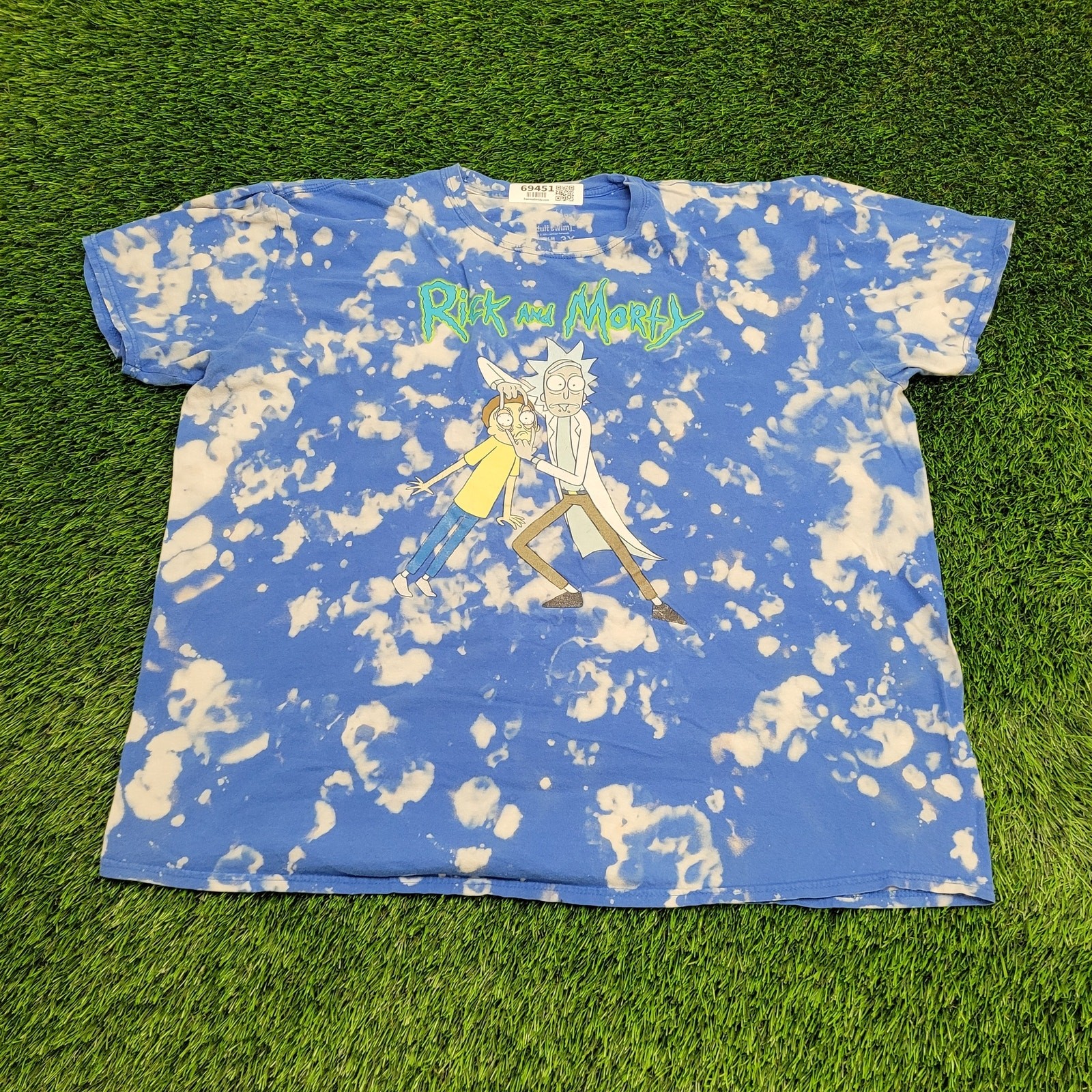 Camisa Rick-And-Morty 2XL/3XL blanqueada