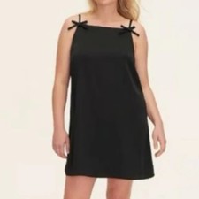 NWT Kate Spade Target Black Satin Shift Dress Size 1X