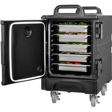 Insulated Food Pan Carrier, 81 Qt Hot Box for Catering, Food Box Carrier with Do