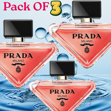 Pack 3-Prada Paradoxe Intense Eau de Parfum 3.0 oz  Refillable Perfume Gift Bag