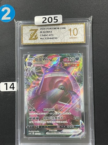 2024 Gengar VMAX RRR CS4bC-073/132 Pokemon Card Chinese Grade 10