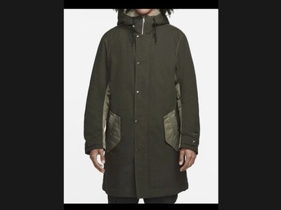 Nike Sportswear Therma-Fit White Space Parka DD6775-355 Green Sequoia Mens L