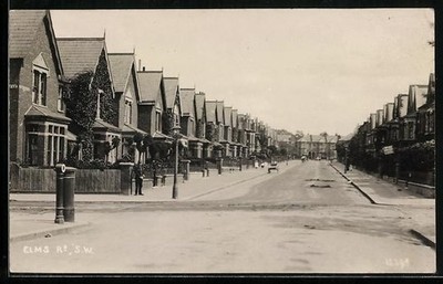 Clapham, Elms Road, Ansichtskarte 