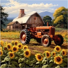 FHBUBPUP Farm Life Diamond Painting Kits 30 cm x 30 x 0.1 cm, Multicolored