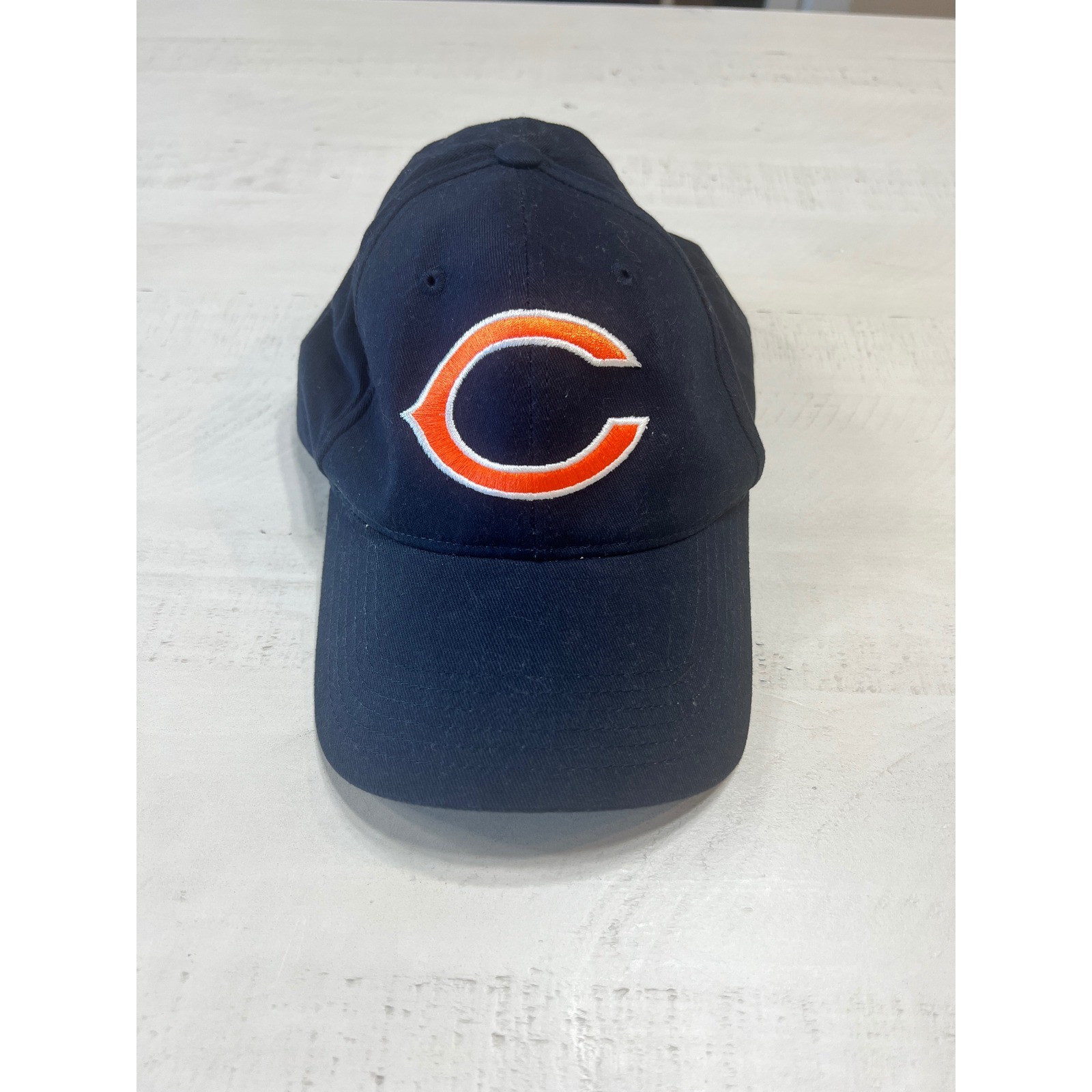NFL Team Apparel Chicago Bears Baseball Hat Navy Blue Adjustable Strapback Cap
