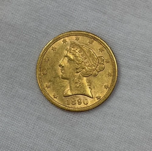 1890-CC Liberty Half Eagle — photo from the most recent tracked eBay sale