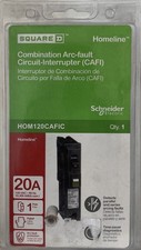 Square D HOM120CAFIC Homeline 20 Amp Single-Pole CAFIC Circuit Breaker NEW