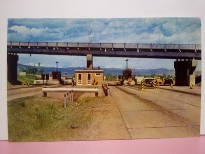 Boulder Denver Turnpike toll gate Colorado 50s