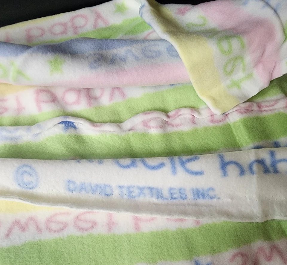 David Textiles INC. Fabric Sweet Words Fleece 36" x 1 yard  Multicolor - Image 2 of 4