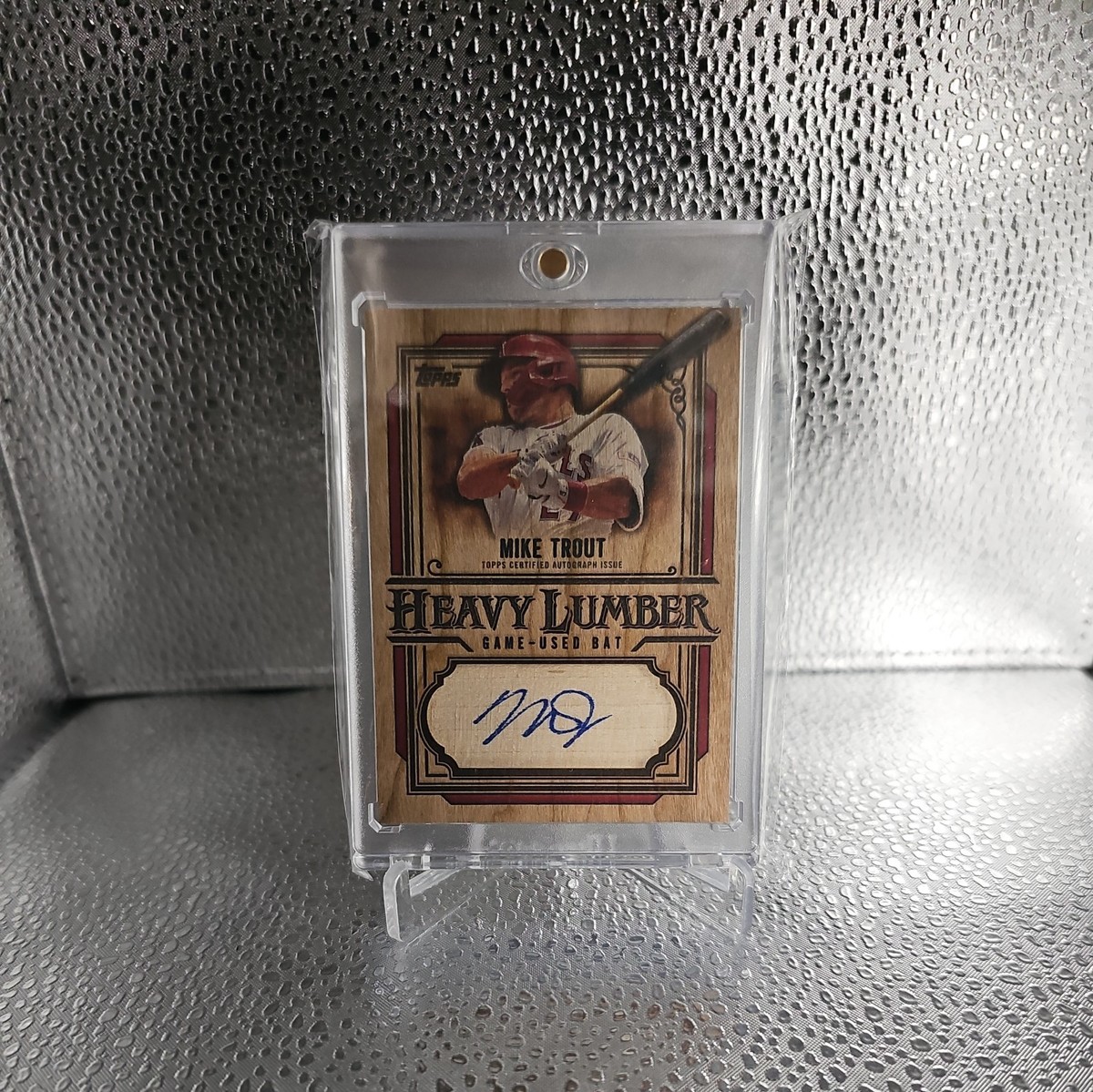 2025 Topps Heavy Lumber Autograph Auto Bat Relic Mike Trout 2025 Topps Heavy Lumber Autograph Auto Bat Relic Mike Trout