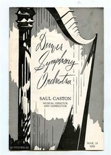 Denver Symphony Orchestra Program 1968 All Tschaikowsky 