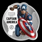 Pamp MMTC Marvel Captain America 1 oz Colorized Silver Coin (Capsule, Box, Coa)