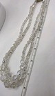 Vintage 1950s Aurora Borealis Rainbow Crystal Faceted Bead Necklace Two Strand — photo 3