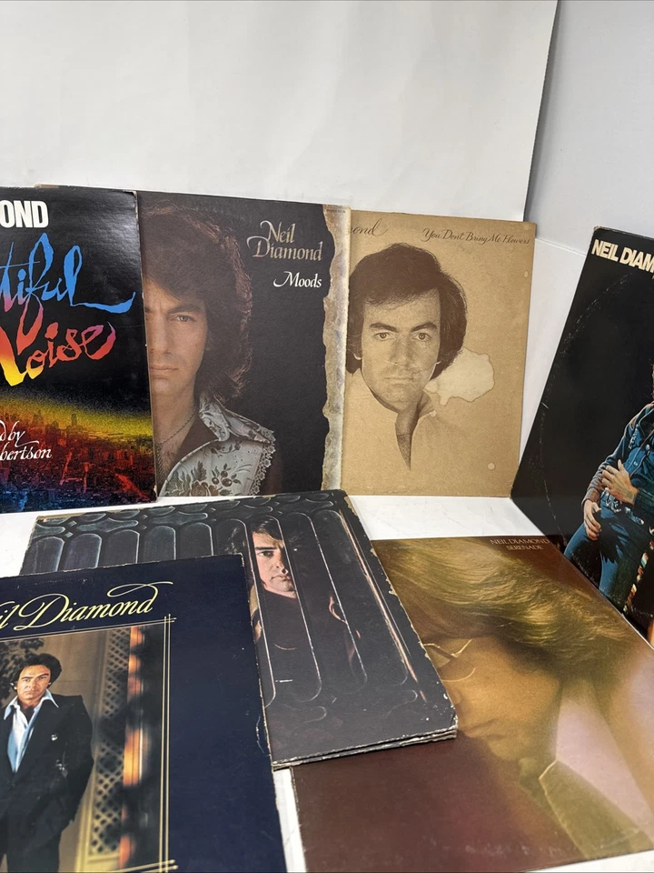 Lot of 9 Neil Diamond - Vinyl record lp albums 1970’s 1980’s Foto 3 de 4