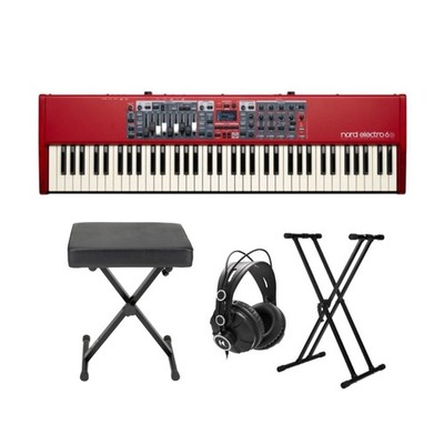 Nord Electro 6D 73 Key Semi-Weighted Keyboard with Stand, Bench and Headphones