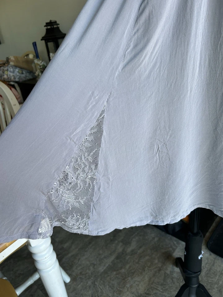 Babydoll Halter Intimately Free People de encaje lavanda talla grande Foto 3 de 4