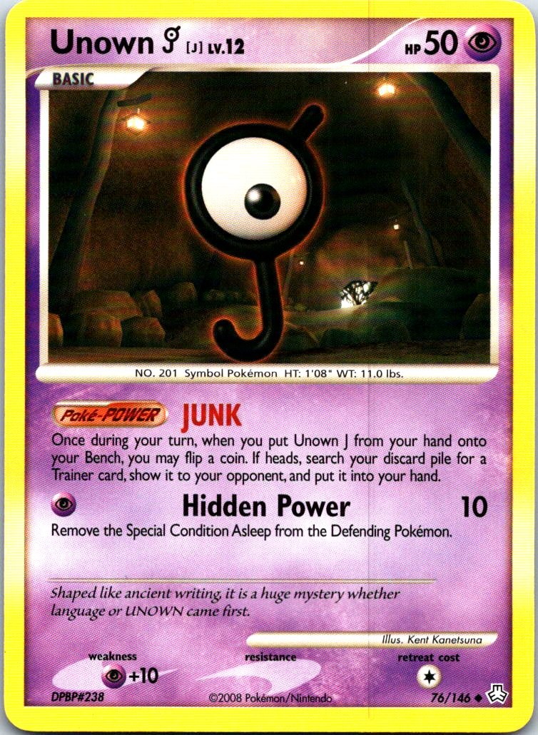 Unown (J) Uncommon Legends Awakened 76/146 LP