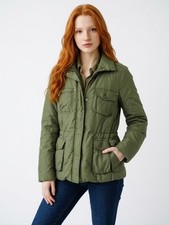 Vintage Marlboro Classics Olive Green Padded Field Jacket Size   Fits UK 8/10