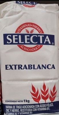 3X SELECTA WHEAT EXTRA WHITE FLOUR ( HARINA DE TRIGO EXTRA BLANCA ) 3 OF 2.2 LBS