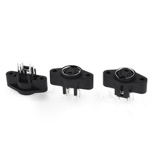 3Pcs PCB Mounting 4 Pin Mini Din F S-Video Adapter Socket Replacement