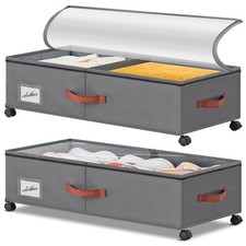 Under Bed Storage Containers with Wheels 9.5 inches Higher Under Bed Storage XXX
