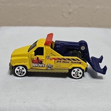 Matchbox Wrecker Tow Truck Repo Man Yellow Ny 24hr Towing 164 Vtg Diecast Car